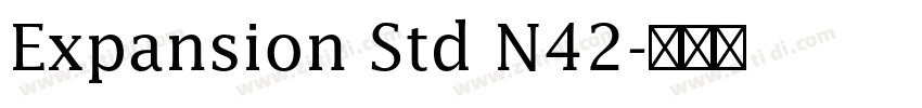 Expansion Std N42字体转换